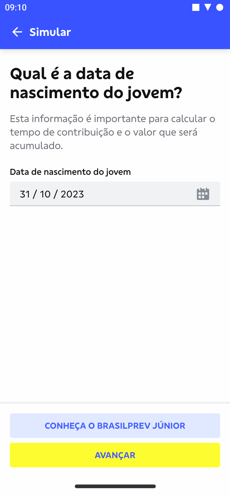 Mobile flow screen sample