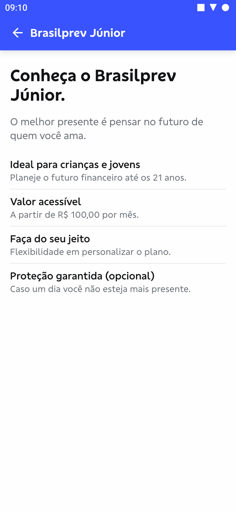 Mobile flow screen sample