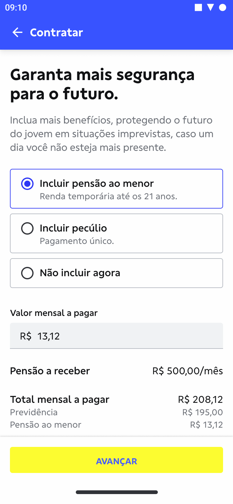 Mobile flow screen sample