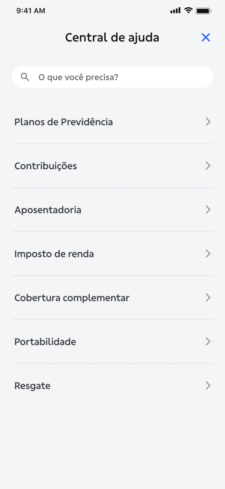 Mobile flow screen sample