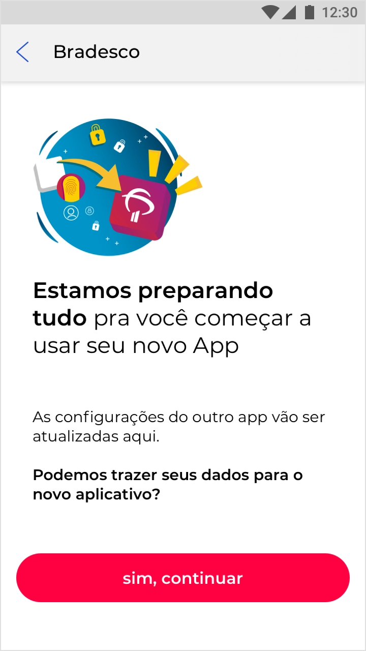 Bradesco app sample 2